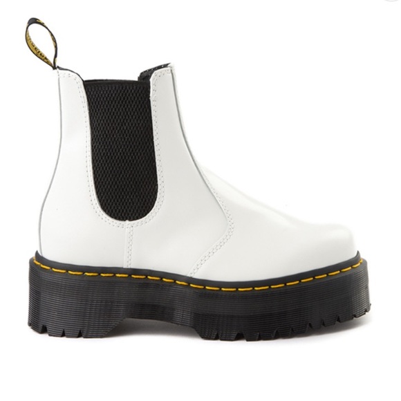 NWT/NWOB Dr. Martens 2976 Chelsea Quad White Platform Boots in US 6 - Picture 7 of 13